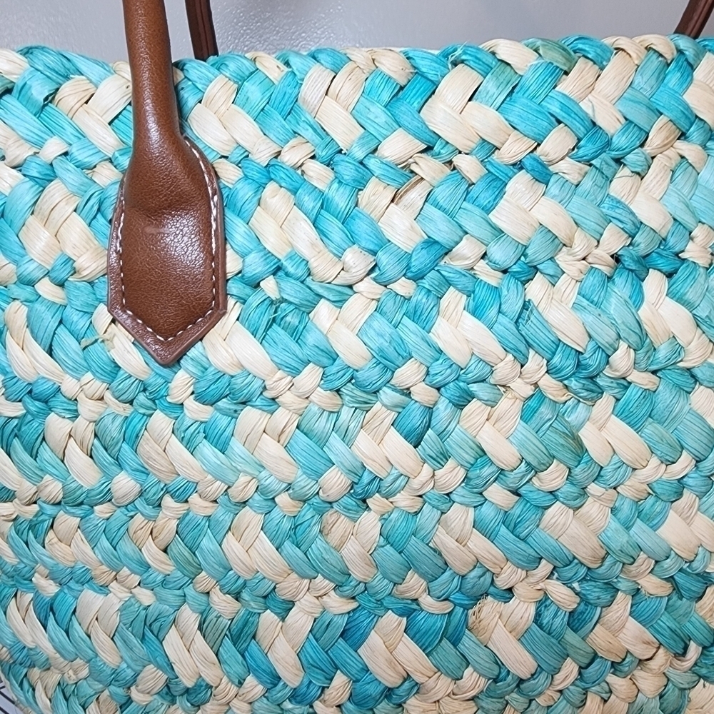 FALLS CREEK Woven Boho Tote Bag *NEW* - Picture 2 of 7